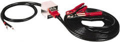 Associated Equipment - 25 Ft. Long, 500 Amperage Rating, Plug in Booster Cable - Black, 4 AWG Wire Guage - Exact Tooling