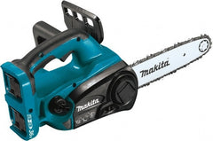 Makita - 36 Volt, 1650 Ft/min, Battery Powered Chainsaw - 12" Guide Bar Length, 3/8" Chain Pitch - Exact Tooling