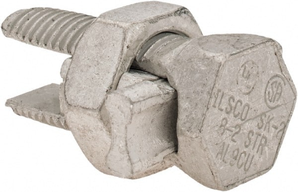 Value Collection - 8 (Solid)/8 (Strand) to 2 (Strand) AWG, Aluminum & Copper Wire Compatible, Silicon Bronze, Hex Split Bolt Connector - Exact Tooling