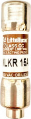 Value Collection - 600 VAC, 15 Amp, Fast-Acting Semiconductor/High Speed Fuse - 1-1/2" OAL, 200 (RMS Symmetrical) kA Rating, 13/32" Diam - Exact Tooling