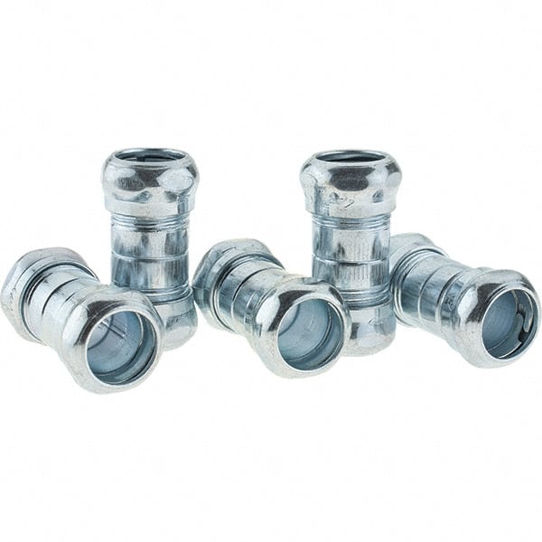 Value Collection - 1/2" Trade, Steel Compression EMT Conduit Coupling - Exact Tooling