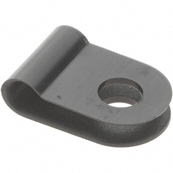 Value Collection - 1/8" Bundle Diam, 0.167" Hole, Nylon Clamp - Black - Exact Tooling
