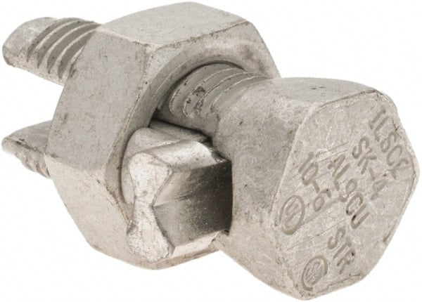 Value Collection - 10 to 6 AWG, Aluminum & Copper Wire Compatible, Copper Alloy, Hex Split Bolt Connector - Exact Tooling