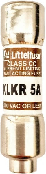 Value Collection - 600 VAC, 5 Amp, Fast-Acting Semiconductor/High Speed Fuse - 1-1/2" OAL, 200 (RMS Symmetrical) kA Rating, 13/32" Diam - Exact Tooling