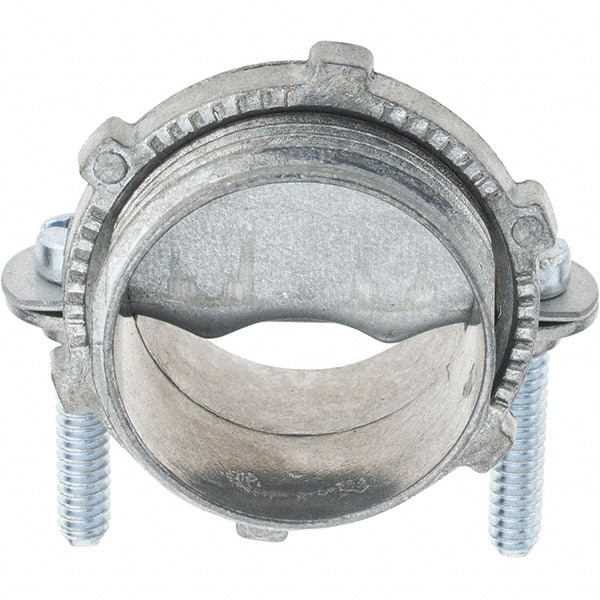 Value Collection - 1" Trade, Die Cast Zinc Squeeze Clamp Straight Conduit Connector - Exact Tooling
