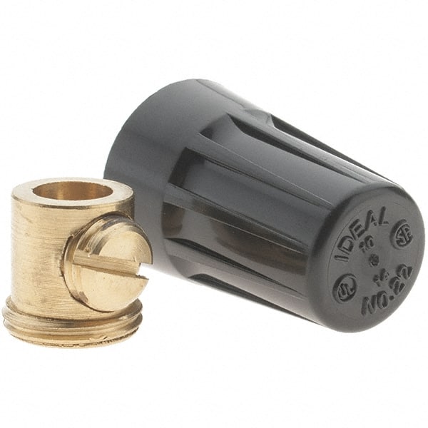 Value Collection - 20 to 10 AWG, Vibration Resistant, Standard Twist on Wire Connector - Black, 221°F - Exact Tooling