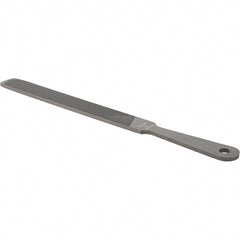 Value Collection - 8" Long, Hand American-Pattern File - Single, Double Cut, 3/16" Overall Thickness, Handle - Exact Tooling