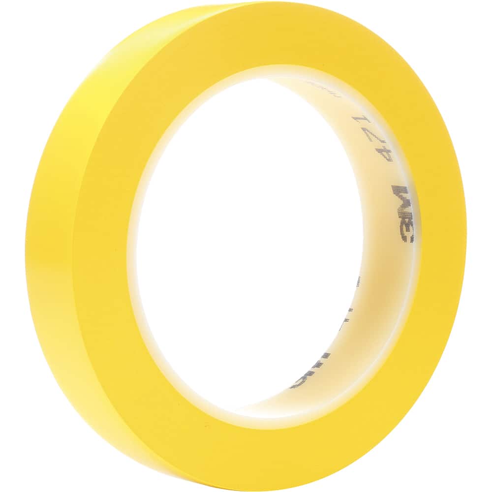 3M - 1/2" Wide x 36 Yd Long x 5.2 mil Thick Yellow Masking Tape - Exact Tooling