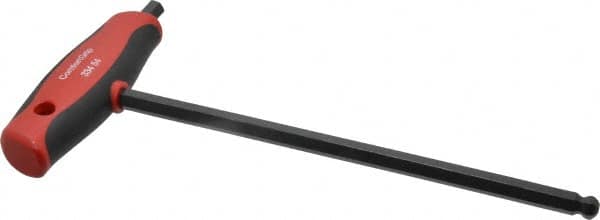 Wiha - 8mm Hex, T-Handle Cushion Grip, Hex Key - 200mm OAL, Metric System of Measurement - Exact Tooling