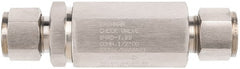 Brennan - 1/2" Stainless Steel Check Valve - Check Valve, Tube Ends, 6,000 WOG - Exact Tooling