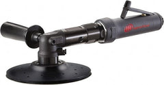 Ingersoll-Rand - 2,500 OPM, 17 CFM Air Consumption, 90 psi Air Pressure, Extended Angle Air Orbital Sander - Round Pad, 1/4 NPT Inlet - Exact Tooling