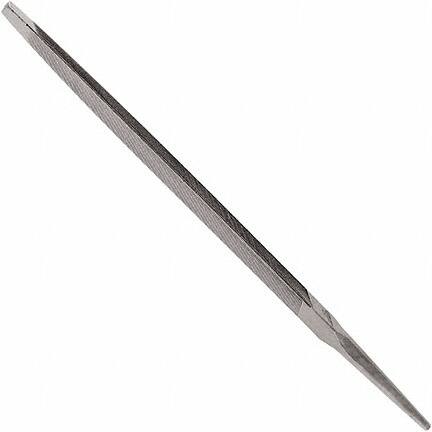 Anglo American - 7" Long, Bastard Cut, Taper American-Pattern File - Single Cut, 0.35" Overall Thickness, Tang - Exact Tooling