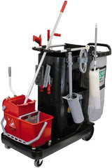 Unger - 35 Gal Plastic Janitor Cart - 22-1/2" Width - Exact Tooling