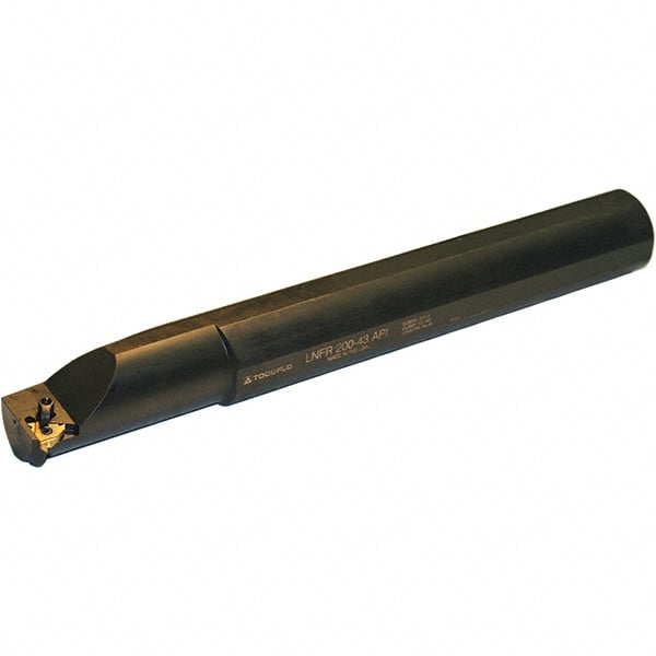Tool-Flo - Internal Thread, Left Hand Cut, 2" Shank Width x 2" Shank Height Indexable Threading Toolholder - 16" OAL, LDS 54 Insert Compatibility, LNFL Toolholder, Series Laydown - Exact Tooling