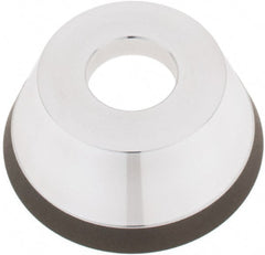 Tru-Maxx - 95mm Diam, 1-1/4" Hole Size, 1" Overall Thickness, 150 Grit, Type 11V9, Tool & Cutter Grinding Wheel - Very Fine Grade, Diamond - Exact Tooling