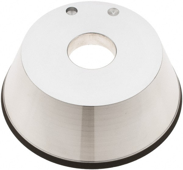 Tru-Maxx - 5" Diam, 1-1/4" Hole Size, 1" Overall Thickness, 100 Grit, Type 11V9, Tool & Cutter Grinding Wheel - Fine Grade, CBN - Exact Tooling