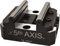 5th Axis - 125mm Jaw Width, 74mm High x 150mm Long x 125mm Wide Vise - For Use with 5 Axis Workholding Systems - Exact Tooling