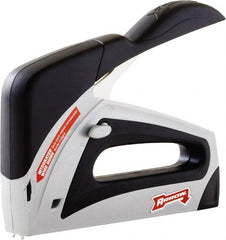 Arrow - Manual Staple Gun - 150 Lb Capacity, Gray & Black, Aluminum Body - Exact Tooling