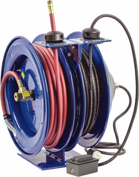 CoxReels - 50' Spring Retractable Hose Reel - 300 psi, Hose Included - Exact Tooling