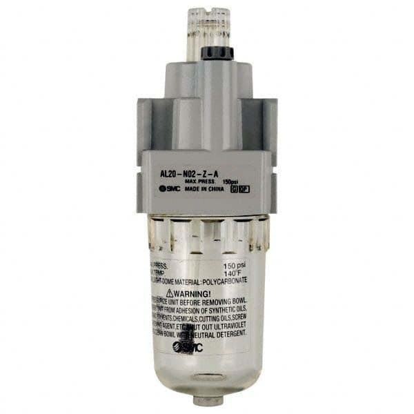 SMC PNEUMATICS - Lubricators Type: Standard Port Size NPT: 1/4 - Exact Tooling