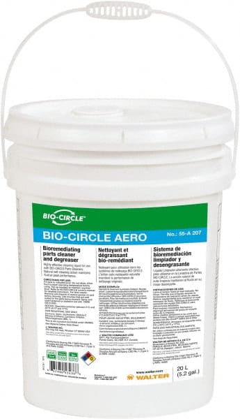 Bio-Circle - 5.3 Gal Bucket Parts Washer Fluid - Water-Based - Exact Tooling