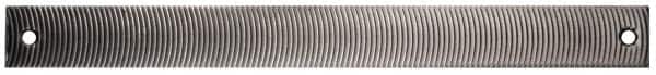 PFERD - 14" Long, Bastard Cut, Flat American-Pattern File - Curved Cut, 0.38" Overall Thickness, Flexible - Exact Tooling