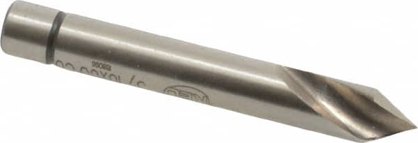 Keo - 3/16" Head Diam, 3/16" Shank Diam, 1 Flute 60° Cobalt Countersink - Exact Tooling
