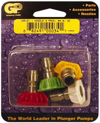 Value Collection - 5,000 psi Fixed, Quick Disconnect Pressure Washer Nozzle - 4.5mm Orifice Diam, 1/4" Thread - Exact Tooling
