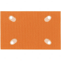 Dynabrade - 3" Diam x 4-1/4" Long, Triangular, Hook & Loop Face, Conversion Backing Pad - Hook & Loop Back, Vacuum Pad - Exact Tooling