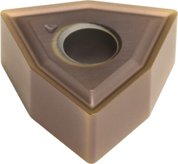 Sumitomo - WNMG431 EEX Grade AC510U Carbide Turning Insert - TiAlN/AlCrN Finish, 80° Trigon, 1/2" Inscr Circle, 3/16" Thick, 1/64" Corner Radius - Exact Tooling