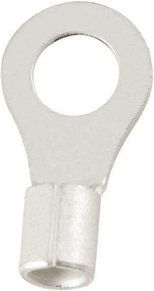 Value Collection - 4/0 AWG Noninsulated Crimp Connection Circular Ring Terminal - 3/8" Stud, 55.6mm OAL x 28.5mm Wide, Copper Contact - Exact Tooling