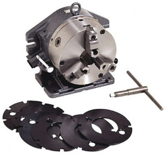 Yuasa - 24 Position, 8" Chuck, Super Indexing Spacer - 6.1" High Centerline, 2-1/4" Spacer Through Hole - Exact Tooling