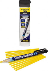 Markal - Yellow All Purpose Wax Crayon - Flat Tip - Exact Tooling