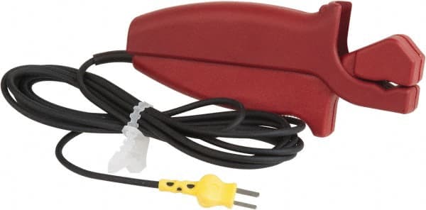 Cooper - -20 to 300°F, K Pipeclamp, Thermocouple Probe - 10 Ft. Cable Length, Mini Connector, 2 Sec Response Time - Exact Tooling