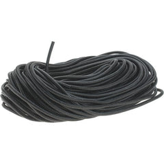 Value Collection - 0.27" ID, Black/Gray Nylon Corrugated Cable Sleeve - 250' Coil Length, -40 to 300°F - Exact Tooling