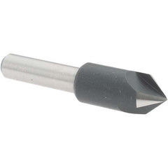 Value Collection - 3/8" Head Diam, 1/4" Shank Diam, 3 Flute 82° High Speed Steel Countersink - Exact Tooling