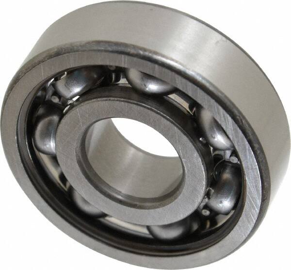 SKF - 17mm Bore Diam, 47mm OD, Open Deep Groove Radial Ball Bearing - 14mm Wide, 1 Row, Round Bore, 6,550 Nm Static Capacity, 14,300 Nm Dynamic Capacity - Exact Tooling