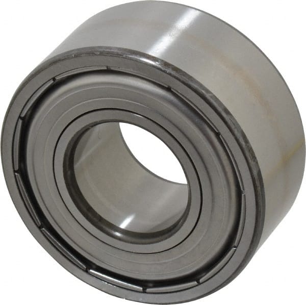 SKF - 35mm Bore Diam, 80mm OD, Double Shield Angular Contact Radial Ball Bearing - 34.9mm Wide, 2 Rows, Round Bore, 35,500 Lb Static Capacity, 49,400 Lb Dynamic Capacity - Exact Tooling