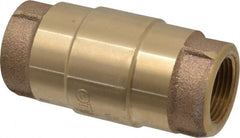 Strataflo - 3/4" Brass Check Valve - Inline, FNPT x FNPT, 200 WOG - Exact Tooling