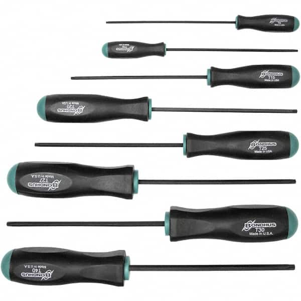 Bondhus - Screwdriver Sets Screwdriver Types Included: Torx Number of Pieces: 8 - Exact Tooling