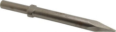 Ingersoll-Rand - 9" OAL, 0.7" Shank Diam, Moil Point Chisel - Round Drive, Round Shank, Steel - Exact Tooling