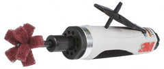 3M - 1/4" Collet, Straight Handle, Air Straight Die Grinder - 18,000 RPM, Directional Exhaust, 35 CFM, 1 hp, 90 psi, 1/4 NPT Inlet - Exact Tooling