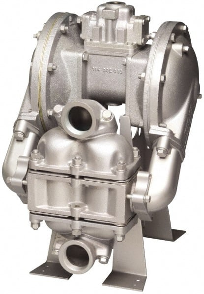 SandPIPER - Air Operated Diaphragm Pump - Santoprene Diaphragm, Aluminum Housing - Exact Tooling