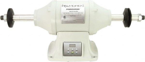 Palmgren - 10" Wheel Diam x 1" Wheel Width, 1-1/2 hp Buffer - 1" Arbor Hole Diam, 1 Phase, 3,000 Max RPM, 115/240 Volts - Exact Tooling