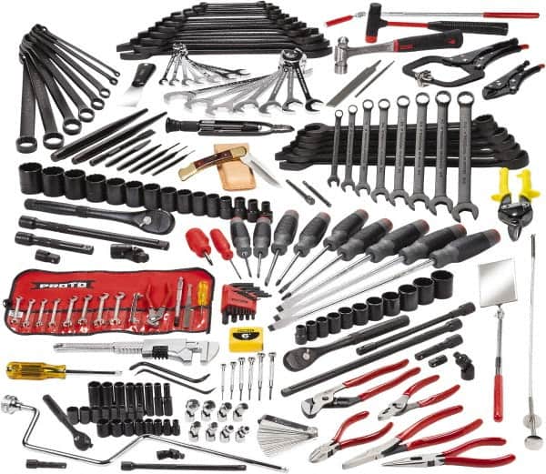 Proto - 199 Piece 1/4, 3/8 & 1/2" Drive Master Tool Set - Tools Only - Exact Tooling
