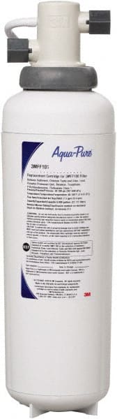 3M Aqua-Pure - 4-1/2" OD, 16" Cartridge Length, 0.2 Micron Rating Cartridge Filter Assembly - 3/8" Pipe Size, Reduces Particulate, Chlorine Odor, Parasitic Protozoan Cysts, Lead & Select VOCs - Exact Tooling