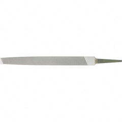 Stanley - 12" Long, Bastard Cut, Flat American-Pattern File - Single Cut, 0.3" Overall Thickness - Exact Tooling