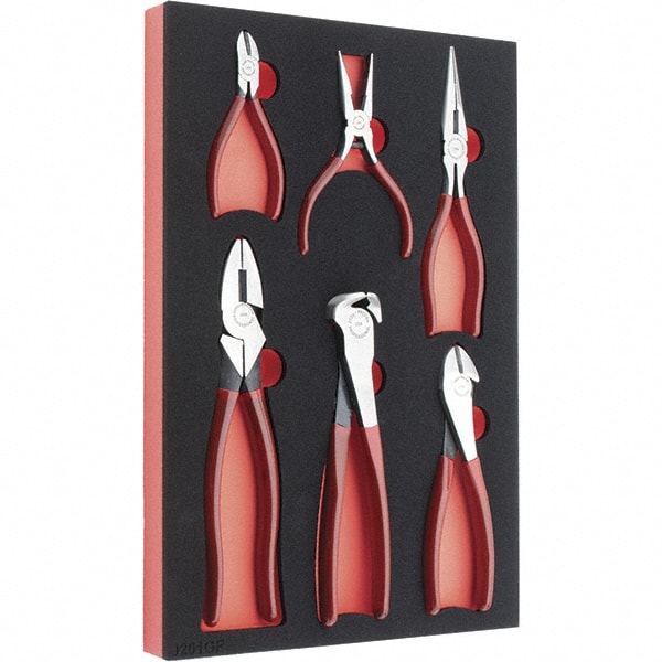 Proto - 6 Piece Crimper/Cutter Cutting Pliers - Comes in 11 x 16 Foam Insert - Exact Tooling
