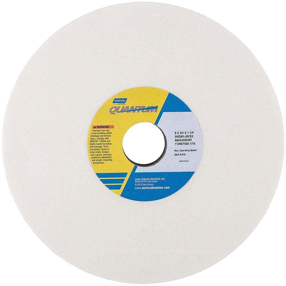 Norton - Tool & Cutter Grinding Wheels Wheel Type: Type 1 Wheel Diameter (Inch): 8 - Exact Tooling