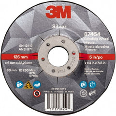 3M - Depressed-Center Wheels Wheel Diameter (Inch): 5 Wheel Thickness (Decimal Inch): 0.2500 - Exact Tooling